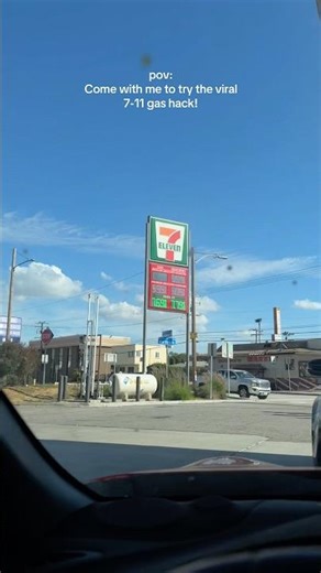 Let’s try the 7-11 gas hack! ⛽️🚖 #shorts #711 #gas #save #fyp