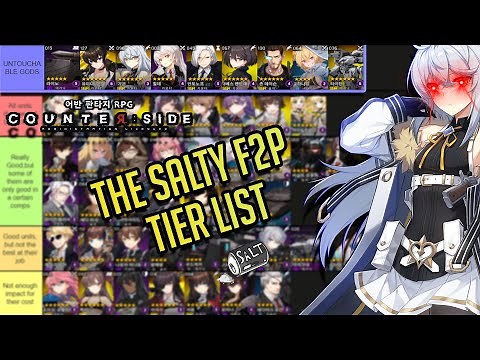 A Salty F2P's Very Accurate PVP Tier List ( ͡° ͜ʖ ͡°) | CounterSide