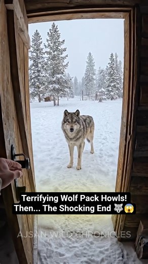 Terrifying Wolf Pack Howls! Then... The Shocking End 🐺😱 #shorts