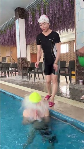 The Ultimate Pool Side Water Balloon Challenge 🎈🌈 | Who Wins? #poolfun #swimming #waitforit #056