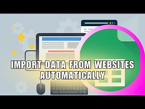 Import Data from Websites Automatically with IMPORTHTML & IMPORTXML