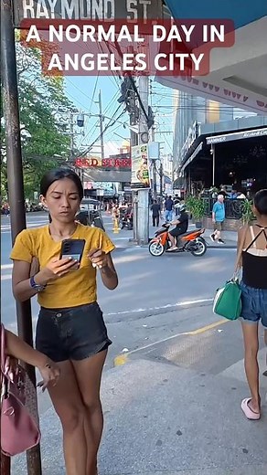 A Normal Day in Angeles City 🇵🇭 Street Life, Locals & Tourists Walking Together #pampanga #travel