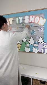 Winter Bulletin Board Kit, Classroom Decor, Snowman - Etsy