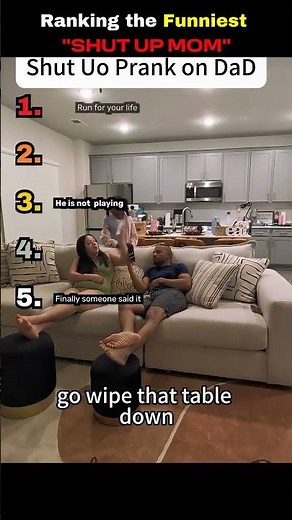 Ranking the Funniest "SHUT UP MOM" Pranks 😂