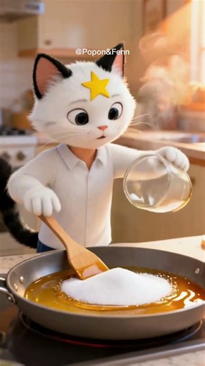 He Was Told NOT to Eat Candy… Popon Did This Instead 😱🍬 #cat #funny #cute