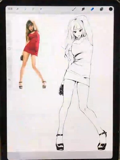 ฅ≽(•⩊ •マ≼ female figure drawing practice. anatomy tutorial for artists from RedNote ~ save and practice . follow for more art lessons and art ideas 💡 . . . credit: id95311108464 . . #arttutorials #xiaohongshuart #artlesson #animeart #animearttutorial