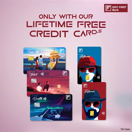 💡 Smarter move for your finances 💳 0 Joining Fee & 0 Annual Fee 👍 Instant savings with every transaction 💰 Apply Now & enjoy instant rewards 👉 IDFC FIRST Bank Credit Cards – Lifetime Free. Apply Now! | IDFC FIRST Bank