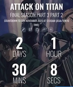 9.1K views | Attack on Titan Countdown - https://yourcountdown.to/attack-on-titan | YourCountdown.To | Facebook