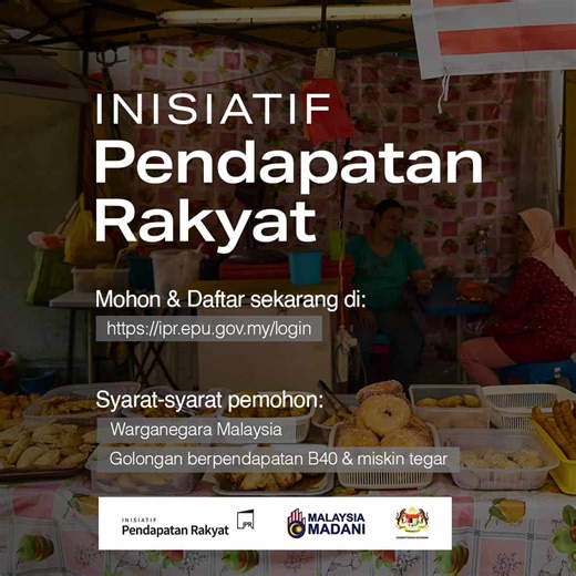 Inisiatif Pendapatan Rakyat (IPR) 2025 - Semakan & Permohonan