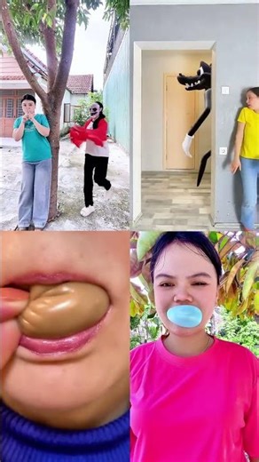 Ghost Door Prank & Blue Balloon Challenge 👻🚪🎈