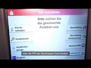 Ihre Möglichkeiten an unseren Geldautomaten