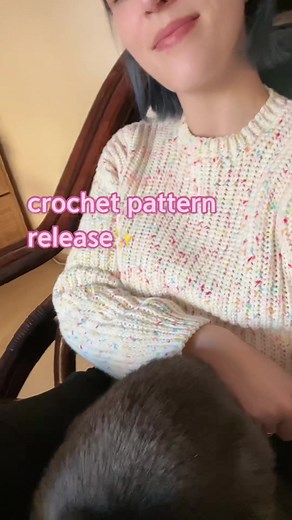 Cropped Ribbed Crochet Sweater Pattern Release