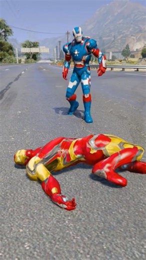 Venom Quick Attack On Iron-Man | Blue Iron-Man Safe A Red Iron-Man Gtav