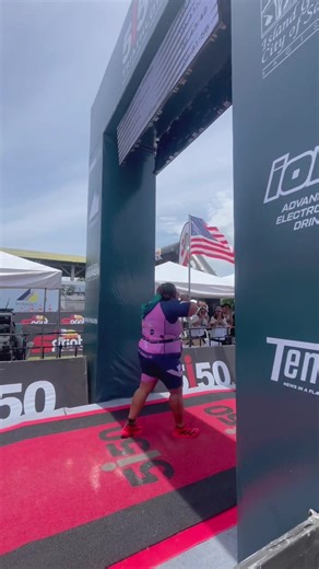 Triathlon Finish Line Experience: A Reward