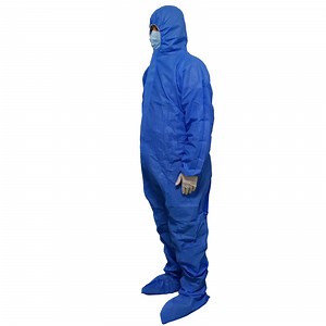[Hot Item] Waterproof Safety Hazmat Suit 65 GSM Disposable Construction Suit