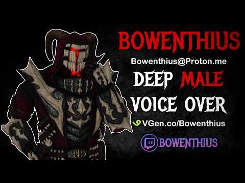 VGen Promo Deep Male Voice Over Bowenthius Demo
