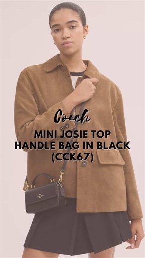 Coach Mini Josie Top Handle Bag in Black Review