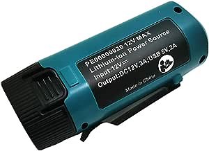 USB Power Source for Makita PE00000020 Heated Jackets Charger Adapter Converter 10.8V/12v Lithium-Ion BL1013 BL1014 Battery (Not Battery)