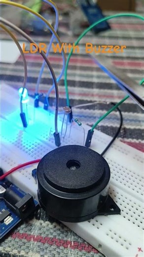 Laser Security Alarm System using Arduino #laser #arduino #electronic #youtubeshorts #diyelectronics