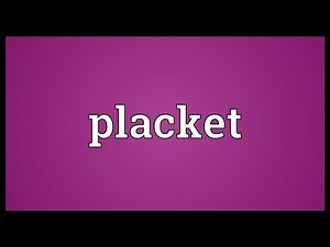 Placket Meaning