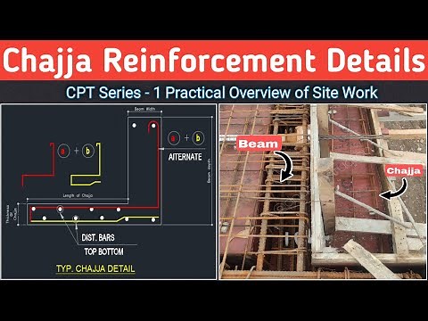 Chajja Reinforcement Details l Site Visit #civilconstruct