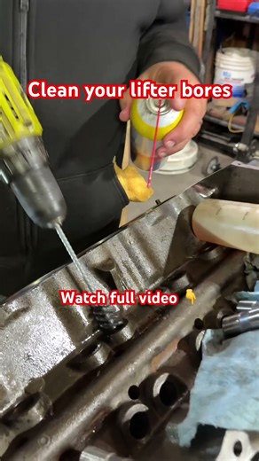 Cleaning the lifter bores #smallblockchevy