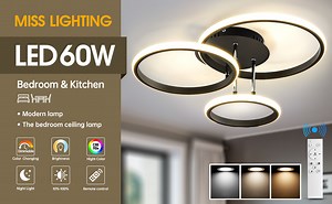 Watch LED Modern Ceiling Light installation video on Amazon Live