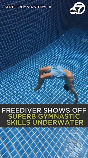 Footage recently recorded at a diving center in Phuket showed a professional diver performing some spectacular underwater gymnastics. 😱🤩🏊🏻‍♂️ | ABC7