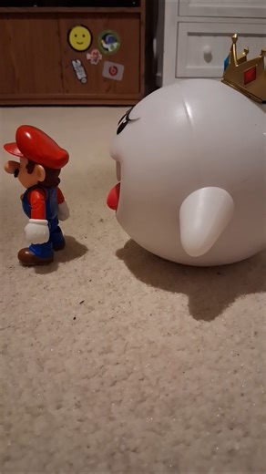 Boo and mario stop motion animation short
