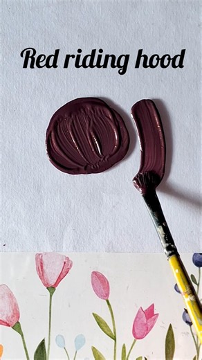 Making red hiding hood colour mixing by acrylics | acrylic colour mixing for red riding hood #red