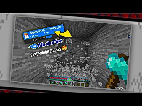 Quick Mining Hammer Mod for Minecraft PE 1.21+ | OP 3x3 Mining Tool Addon