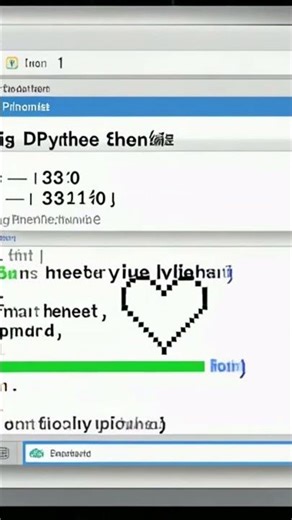 "Python Basics Made Easy! Learn to Code a Heart Shape in Simple
