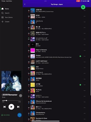 Top Songs - Japan 🇯🇵 (Top 50) - November 29, 2025 #top50 #spotifyplaylist