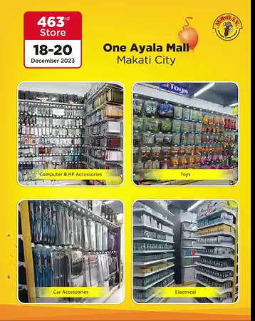 Calling all #MRDIY fans in Makati City! Join us at the GRAND OPENING of MR.DIY One Ayala Mall from DECEMBER 18-20, 2023. 📌: One Ayala Mall, 1 Ayala Ave., Makati City, Metro Manila 1226 ⏰: 10:00AM - 9:00PM Shop with us and get a FREE MR.DIY Umbrella or Water Bottle with a minimum single receipt purchase worth P500. Per DTI Fair Trade Permit No. FTEB-181294 Series of 2023. #MRDIYPH #AlwaysLowPrices #GrandOpening #AlwaysGreatValue #MeronDIYan | MR DIY