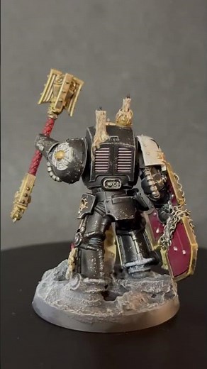 Customised Black Templar Terminator Chaplain #warhammer #blacktemplars #kitbash