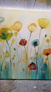 Original Poppies Landscape Oil Painting on Canvas, Large Wall Art Abstract Floral Art Nature Art Custom Painting Living Room Home Decor Gift - Etsy