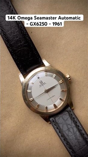 Vintage 14K Gold Omega Seamaster Automatic Cal.500 from 1961 US Collection #omega #seamaster #14k