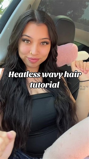 Heatless Wavy Hair Tutorial for Thick Hair