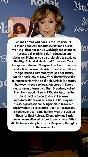 Diahann Carroll Modelled Through College Then Made TV History in 1968.