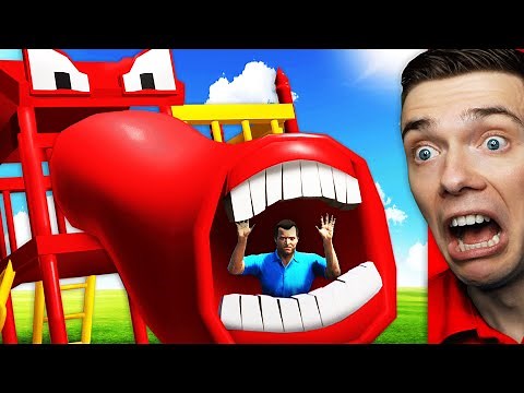 I Got EATEN By THE EXTRA SLIDE In GTA 5 (Giant Monster)
