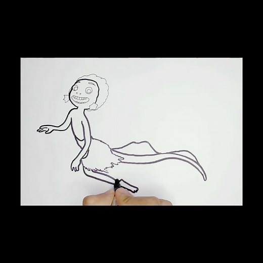 how to draw luca sea monster #short