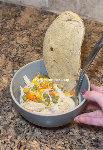 High Protein Chicken Pot Pie Soup Recipe