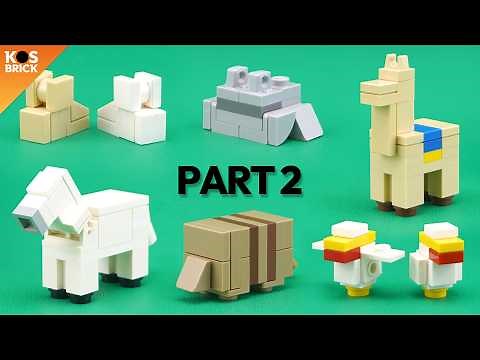 Lego Minecraft Animals - Part 2 (Tutorial)