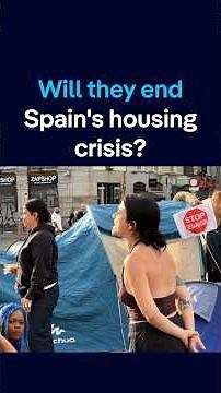 Demonstrators camp in Madrid square to protest housing crisis | DW News
