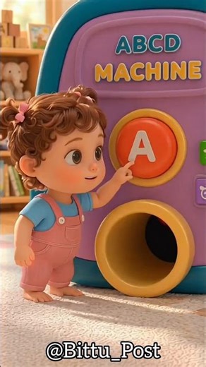 ABCD MACHINE 😁 Abc Magic Machine 🔤 Fun Alphabet || abcd learning video || kids TV Bittu || ChuChu Tv
