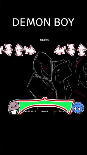 FNF Demon Boy vs BF Chasing Scene (Roblox)