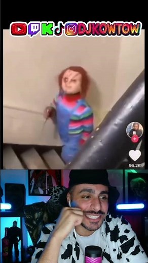 Chucky Picked The Wrong Security Guard 😂 #childsplay #prank