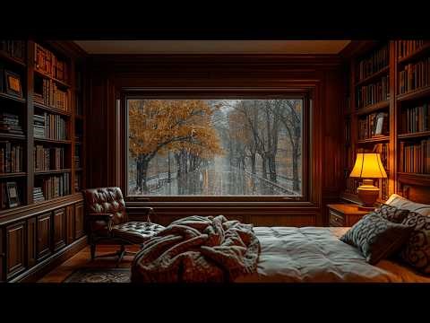 Rain Ambience 🌧️ Cozy Book Room | Relax, Study & Sleep Better