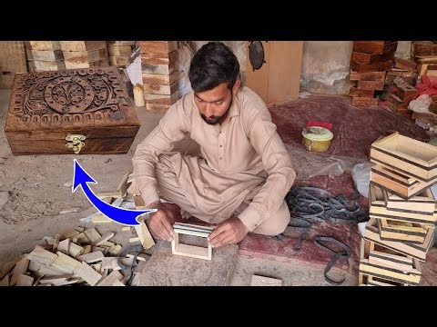 Amazing Process of Making Wooden Jewelry Box | How to Make Handmade Wood Jewellery Box