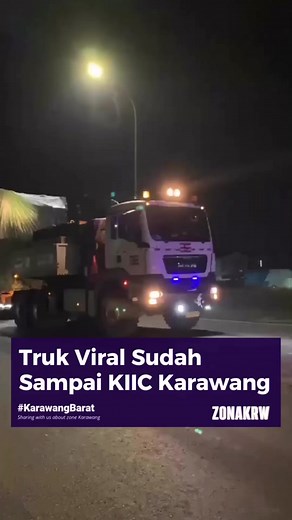 Truk viral pembawa coldbox air separator sudah sampai Kawasan KIIC Karawang. Kamis (21/3) dinihari. Siapa nih yang pagi-pagi udah kena macet disini? Video @wasiseso_ #zonakrw #zonakarawang #karawang #laporanwargakrw #jawabarat #indonesia #truktrafoviral